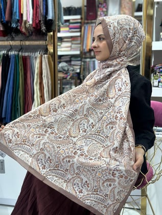 Siyane Desenli Soft Şal 01