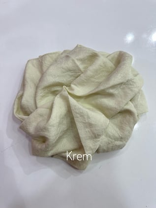 Siyane Tek Renk Şal Krem Rengi