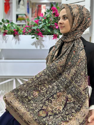 Zer Desenli Pamuklu Şal 02