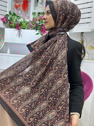 Zer Desenli Pamuklu Şal 09