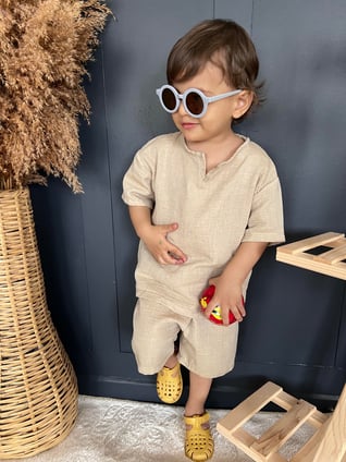 SÜTLÜ KAHVE UNiSEX MÜSLiN TAKIM