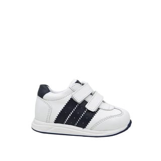 KategorisizOrtopedik Deri Bebek Spor Ayakkabı Kavis Destekli 2295 (21-30) BEYAZ - LACİVERT
