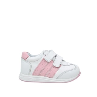 KategorisizOrtopedik Deri Bebek Spor Ayakkabı Kavis Destekli 2295 (21-30) BEYAZ - PEMBE