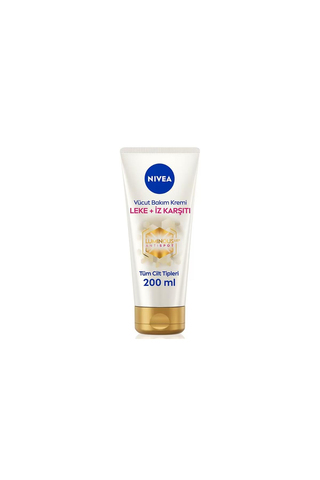 NIVEA Luminous630 Leke Ve Iz Karşıtı Vücut Bakım Kremi 200ml, Çatlak Ve , 48 Saat Nemlendirici