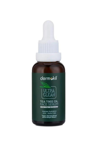 Dermokil Ultra Clean Yoğun Nemlendirme Sağlayan, Akne Karşıtı Bakım Çay Ağacı Yağı Yüz Serumu 30ml