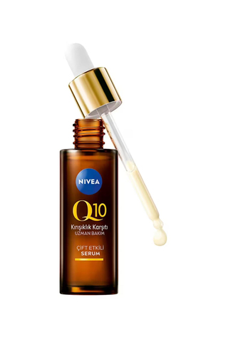 NIVEA Q10 Kırışıklık Karşıtı Çift Etkili Cilt Serumu 30ml, Saf Q10, Şeker Sebepli Kırışıklık Önleyici
