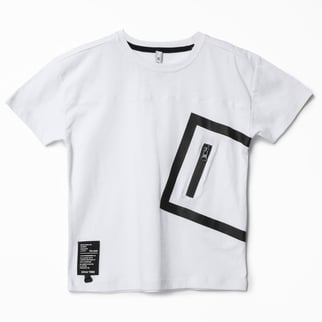 Erkek Çocuk Kare Cep T-Shirt 6-16 Yaş