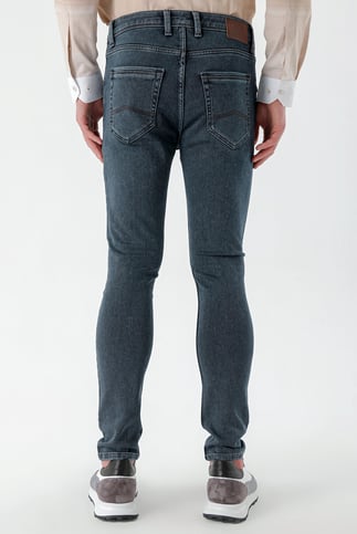 Morven Erkek KAHVE Denim Slim Fit Jean Kot Pantolon