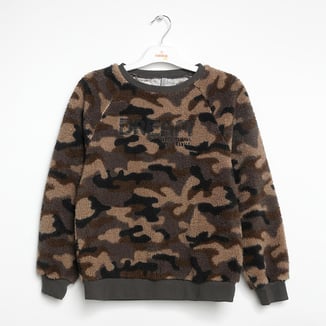 Erkek Çocuk Peluş Sweatshirt 6-16 Yaş