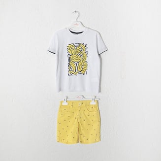 Erkek Çocuk T-Shirt Şort Takım 1-3 Yaş