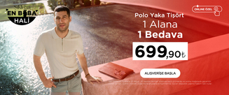 Polo Yaka Tişörtlerde 1 Alana 1 Bedava