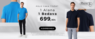 Polo Yaka Tişörtlerde 1 Alana 1 Bedava