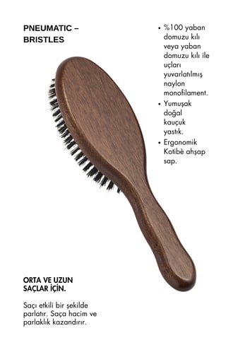 Acca Kappa Kotibè Wood Porcupine Oval Brush