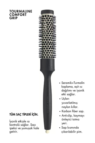 Acca Kappa Tourmaline Hairbrush 25mm