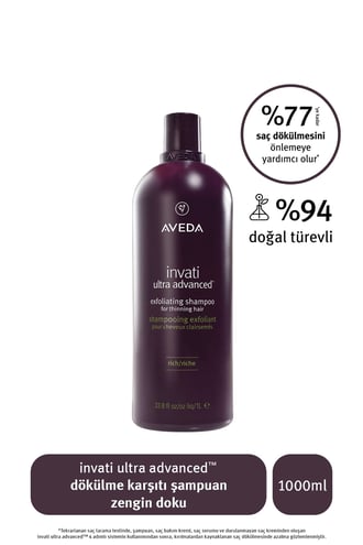 Aveda Invati Ultra Advanced Rich Shampoo 1000ml