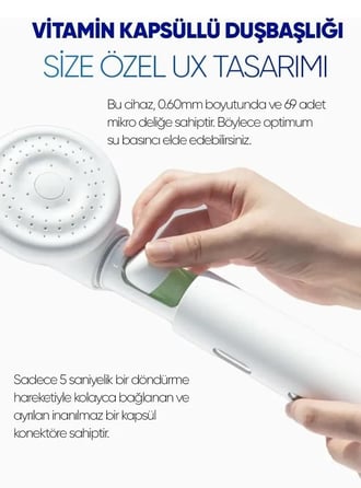 SH!FT Filtreli Duş Başlığı Seti