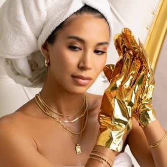 Voesh Collagen Gloves Imperial Gold