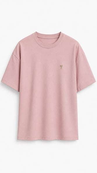 Amiv A Kalpli T-shirt Gül Kurusu