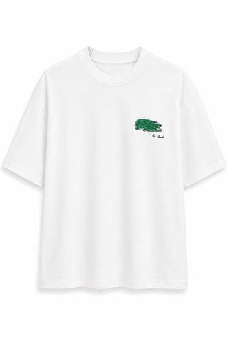 Ön Arka Baskılı Lcs T-shirt Ekru