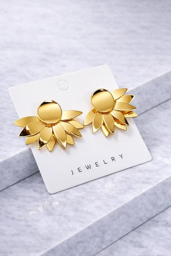 Sunflower Küpe Gold