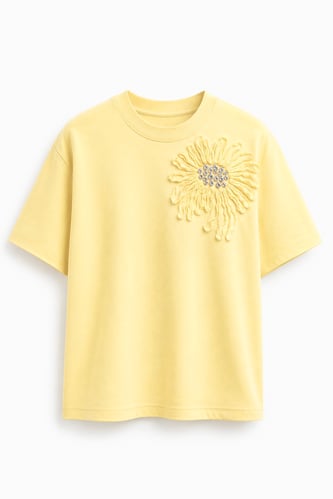 Sunflower Taşlı T-shirt Sarı