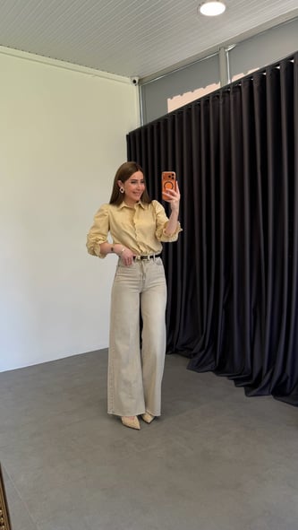 Wide Leg Kum Beji Jean 