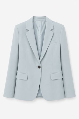 Yazlık Tensel Astarlı Blazer Ceket Bebe Mavi