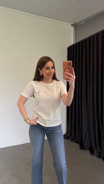 Yeni Lcs Basic T-shirt Ekru