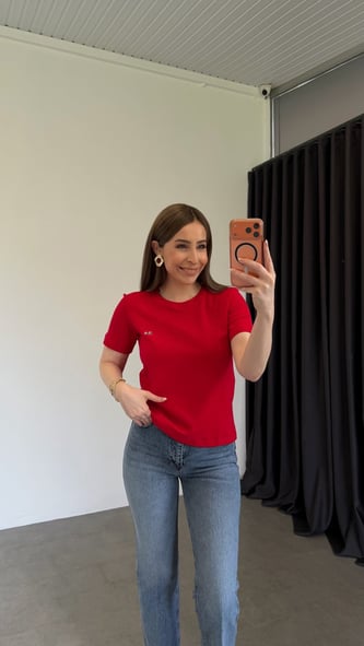 Yeni Lcs Basic T-shirt Kırmızı