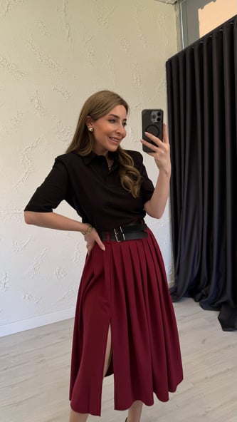 Polo Yaka Vatkalı T-shirt Siyah