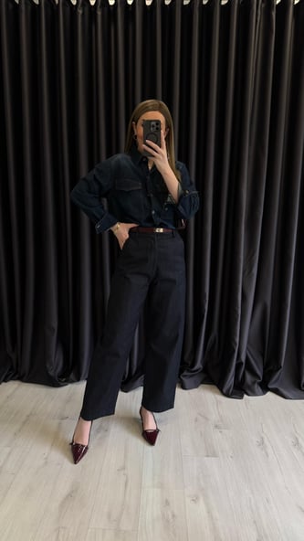 Toge Jean Koyu Lacivert