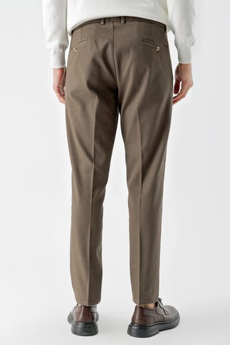 Morven Erkek Haki Pamuk Yan Cep Dynamic Fit Chino Pantolon