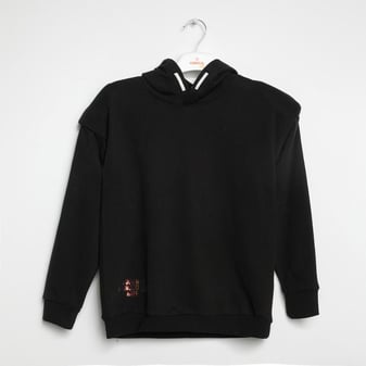 Kız Çocuk Kapşonlu Sweatshirt 6-16 Yaş