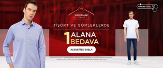 Tişört ve Gömleklerde 1 Alana 1 Bedava