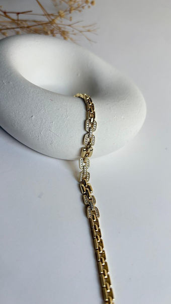 Bright 14 K gold bileklik