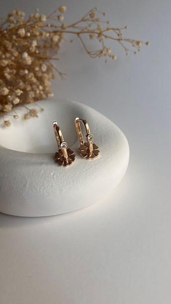 Rose gold göçmen küpe