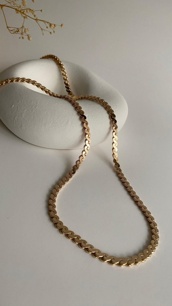 Rose gold spiral kolye