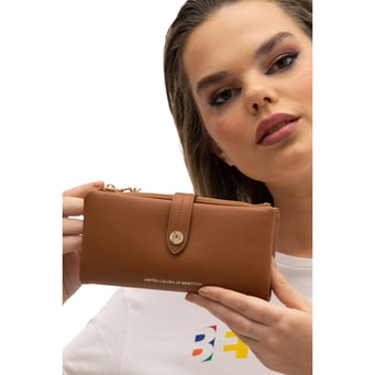Benetton Bnt 1241 Kadın Cüzdan Camel