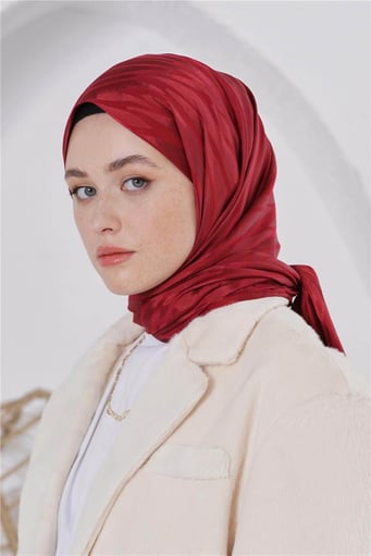LORYAN FLOŞ JAKAR ZEBRA BORDO ŞAL