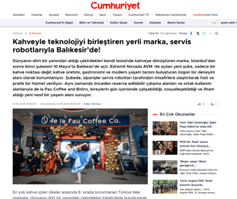 Cumhuriyet Gazetesi de la Pau Haberi