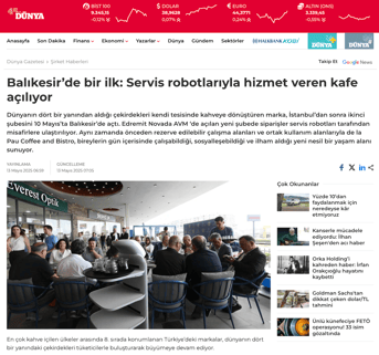 Dünya Gazetesi de la Pau Haberi