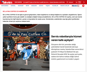 Takvim Gazetesi de la Pau Haberi