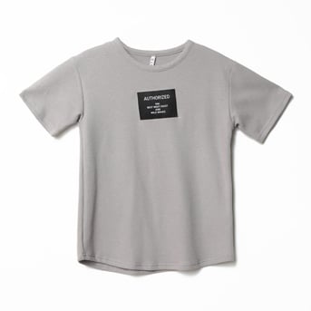 Erkek Çocuk Baskılı Waffle T-Shirt 1-5 Yaş