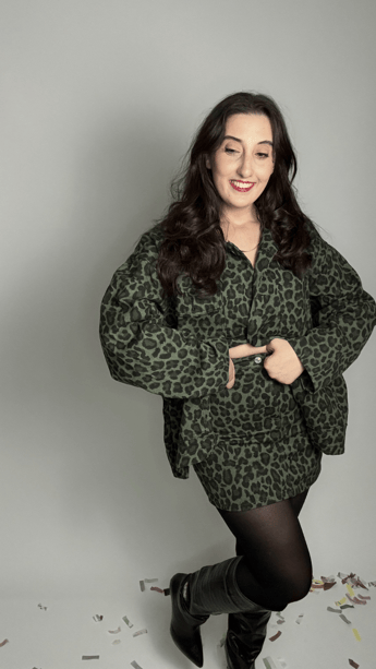 Gabardin Leopar Etek