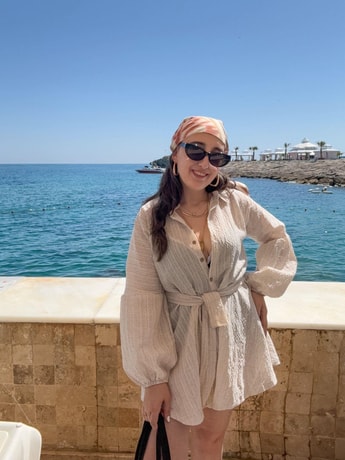 Önden Düğmeli Keten Tulum
