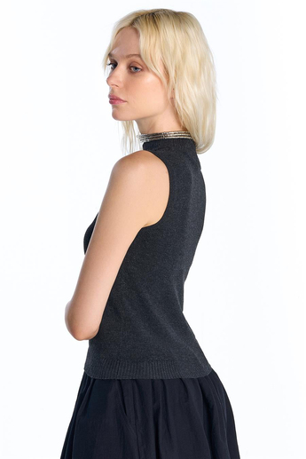 Antrasit Basic Triko Kazak