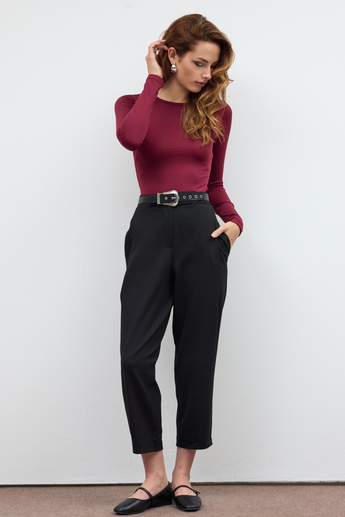 Bordo BİSİKLET YAKA BASİC BODY