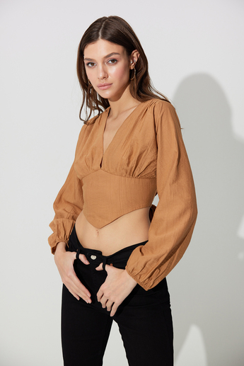 Camel Sırt Dekolteli Büstiyer