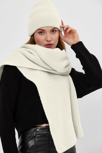 Ecru Knitwear Beanie
