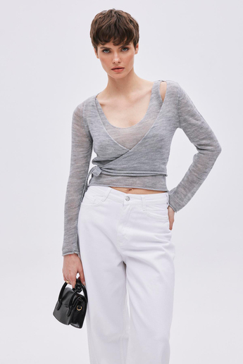 Grey Singlet Top Set